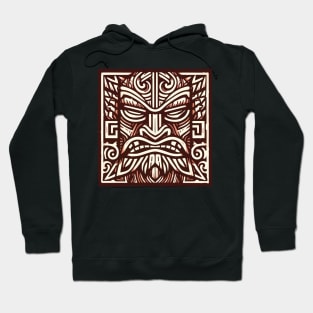 Red Tiki god for Your Tiki Bar Hoodie